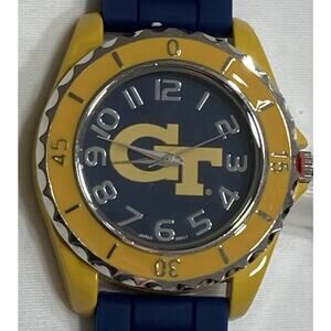 Georgia Tech Yellow Jackets Sculpted Edge Silicone Band Watch, NCAA